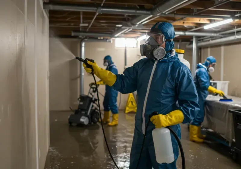 Basement Sanitization and Antimicrobial Treatment process in Farley, IA